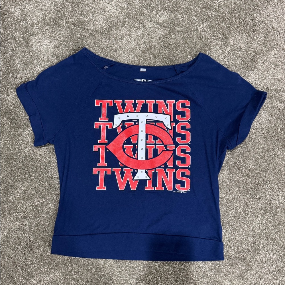 Girls Minnesota Twins Blue T-Shirt - size 12